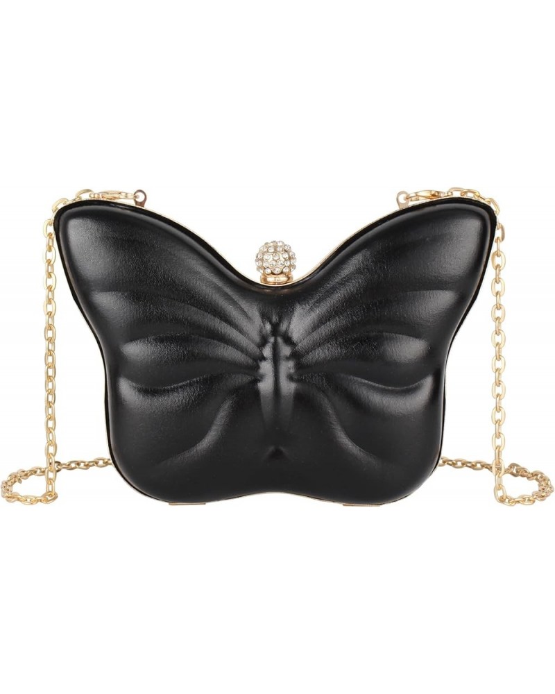 Women Ladies Butterfly Shaped Evening Handbag Fashion PVC Chain Shoulder Crossbody Bag Butterfly Satchel Clutch Black $13.77 ...