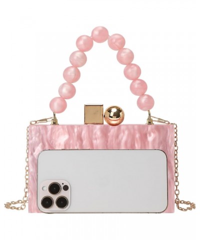 Acrylic Clutch Purses for Women Evening Clutch Bag Purse Handbag Wedding Party Cocktail-23-pink $20.34 Evening Bags