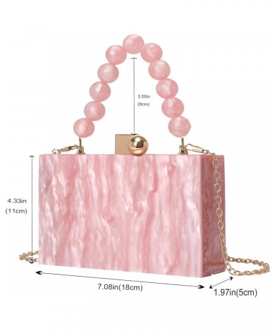 Acrylic Clutch Purses for Women Evening Clutch Bag Purse Handbag Wedding Party Cocktail-23-pink $20.34 Evening Bags