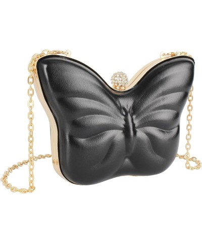 Women Ladies Butterfly Shaped Evening Handbag Fashion PVC Chain Shoulder Crossbody Bag Butterfly Satchel Clutch Black $13.77 ...