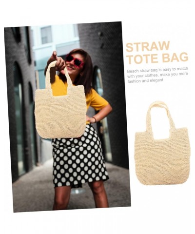 5pcs Straw Bag Straw Handbags for Women 2023 Shopping Bag Summer Beach Handbag Summer Beach Pouches Beach Bags Women's Purse ...