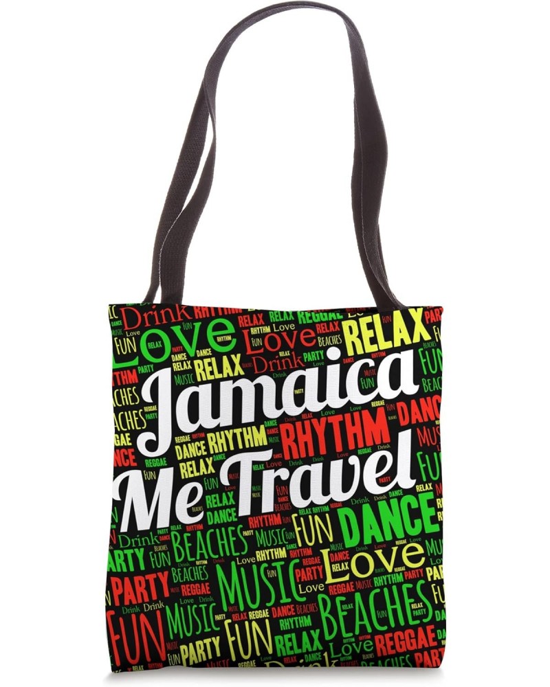 Jamaica Me Travel Pattern Funny Tote Bag $14.03 Totes