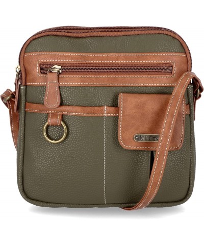 North South Mini Zip Around Crossbody Bag Caper/Pecan $14.97 Crossbody Bags