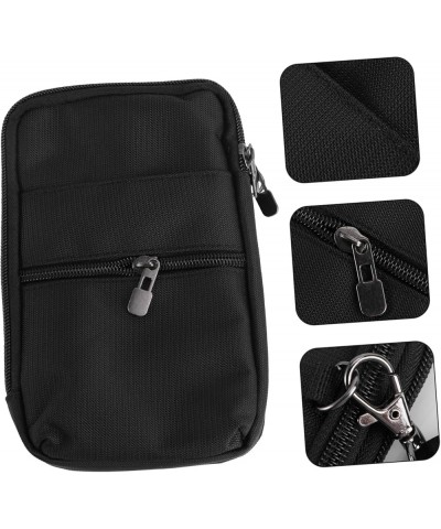 2pcs one shoulder bag shoulder bag blackc phone cradle mount noir waist wallet for travel mini belt bag Pouch Cellphone Mini ...