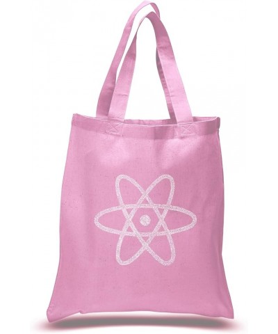 Word Art S Tote Bag - Atom Elements on Periodic Table Word Art Pink $9.27 Totes