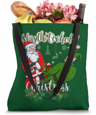 BJJ Jiu Jitsu - Santa Claus do Toe hold submission on Elf Tote Bag $15.63 Totes