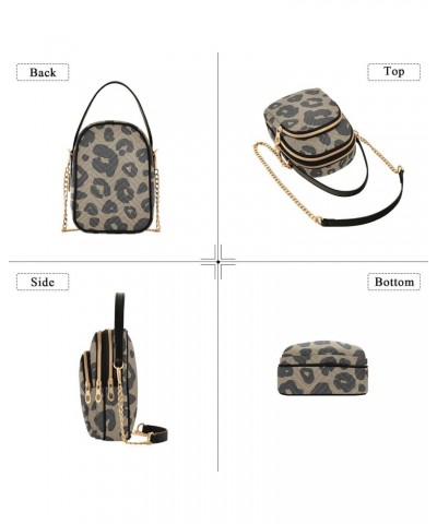 Joko lvery Brown Leopard Cross Body Purse Shoulder Bag Crossbody Bags Chain Handbag for Women Gifts Work $10.34 Crossbody Bags