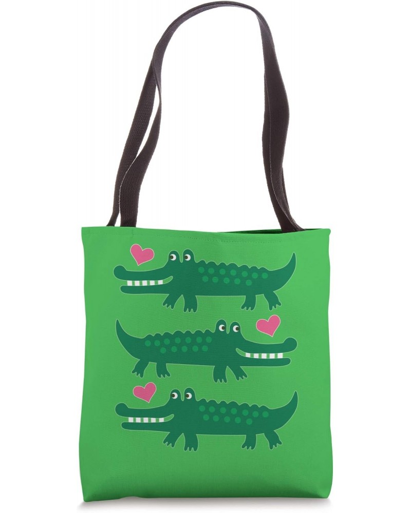 Crocodile Cute Alligator Tote Bag $9.64 Totes