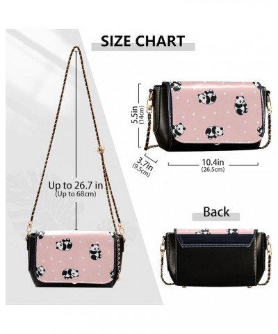 Cute Print PU Leather Shoulder Bag, Llama Cactus Pink Heart Crossbody Purses for Women Fashion Purse with Chain Strap Cute Pa...