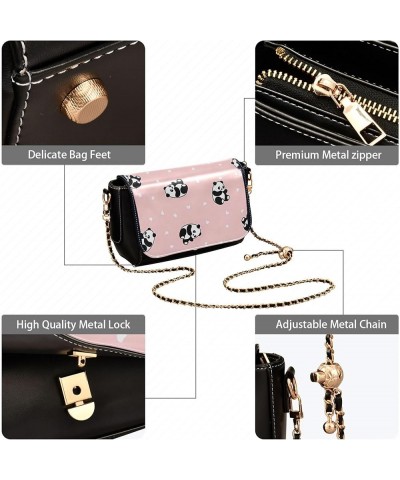 Cute Print PU Leather Shoulder Bag, Llama Cactus Pink Heart Crossbody Purses for Women Fashion Purse with Chain Strap Cute Pa...