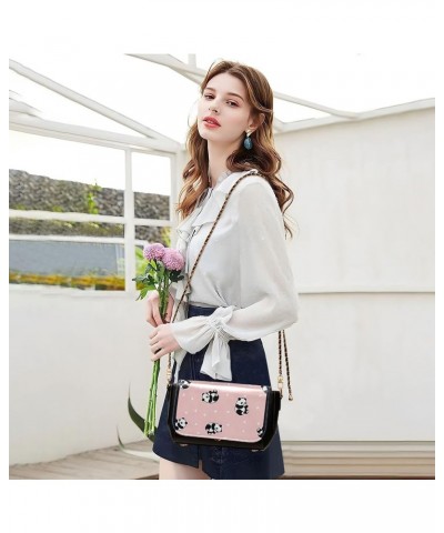 Cute Print PU Leather Shoulder Bag, Llama Cactus Pink Heart Crossbody Purses for Women Fashion Purse with Chain Strap Cute Pa...