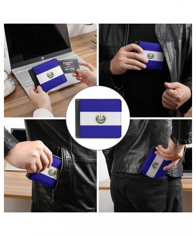 Wallets for Men Ecuador Flag Bifold Leather Pocket Wallet Short Purse Personality Fashion Card Holders Style-17 $19.19 Wallets