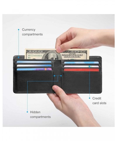 Wallets for Men Ecuador Flag Bifold Leather Pocket Wallet Short Purse Personality Fashion Card Holders Style-17 $19.19 Wallets