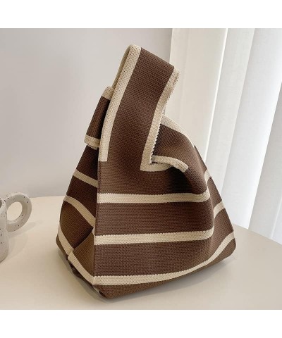 Handbag for Women Wristlet Handbag Sleeve Knot Pouch Portable Purse Gift Bag Brown $10.61 Wristlets