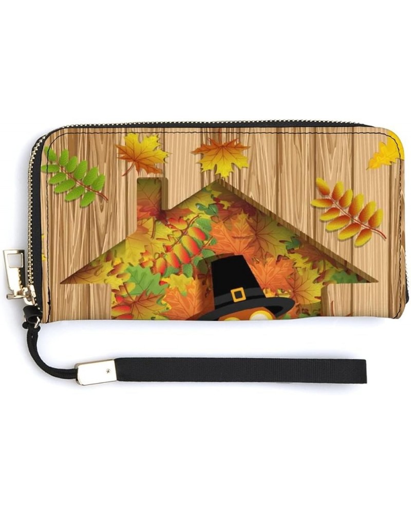 Long Clutch Wallet, Long Handbag with Wristlet Strap, PU Leather Zip Purse Multi 20 $20.39 Wristlets