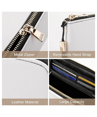 Long Clutch Wallet, Long Handbag with Wristlet Strap, PU Leather Zip Purse Multi 20 $20.39 Wristlets