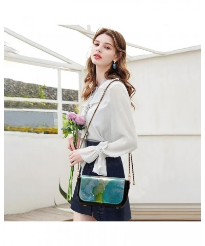 Crossbody Bags for Women Trendy Women's Black Shoulder Bag Small PU Leather Flap Cross Body Bag Handbags Pattern2 $20.49 Cros...