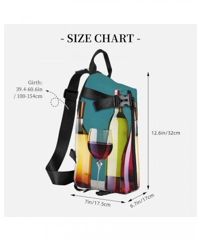 Cityscape Paris Eiffel Tower France Print Cross Bag Casual Sling Backpack,Daypack For Travel,Hiking,Gym Shoulder Pack Cocktai...