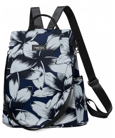 Backpack Purse for Women Anti Theft Travel Bag Convertible Fashion Backpack Casual Shoulder Bag Ink Flowers $13.43 Backpacks