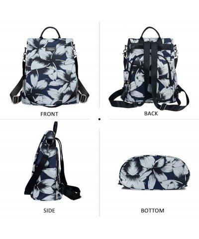 Backpack Purse for Women Anti Theft Travel Bag Convertible Fashion Backpack Casual Shoulder Bag Ink Flowers $13.43 Backpacks