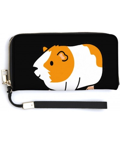 Crazy Guinea Pig Lady Fashionable Handheld Wallet Credit Card Change Handbag Travel Purses Money Organizers Cell Phone Bag $2...