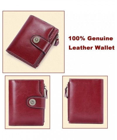 Women's Wallet Genuine Leather RFID Blocking Purse Large Capacity Trifold Ladies Wallet (Light Grey) Black Wrestling $41.14 T...