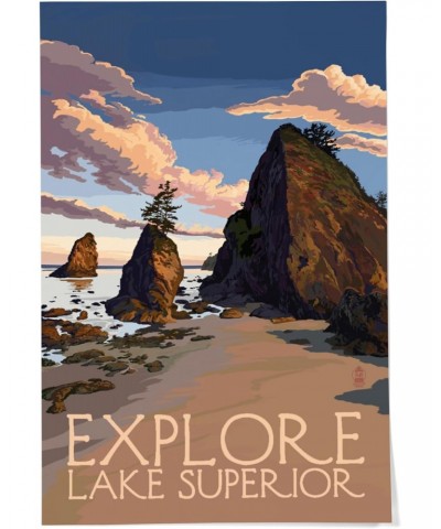 24x36 Inch Giclee Print, Explore Lake Superior, Rocky Shore $22.50 Totes