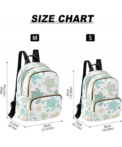 Sea Turtle Color Women Backpack Purse Ladies Fashion Shoulder Bag Daypack Travel Bag 7.5L Small $13.64 Backpacks