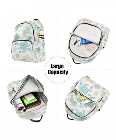 Sea Turtle Color Women Backpack Purse Ladies Fashion Shoulder Bag Daypack Travel Bag 7.5L Small $13.64 Backpacks