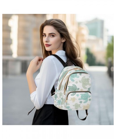 Sea Turtle Color Women Backpack Purse Ladies Fashion Shoulder Bag Daypack Travel Bag 7.5L Small $13.64 Backpacks