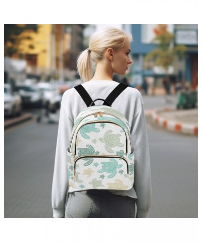 Sea Turtle Color Women Backpack Purse Ladies Fashion Shoulder Bag Daypack Travel Bag 7.5L Small $13.64 Backpacks