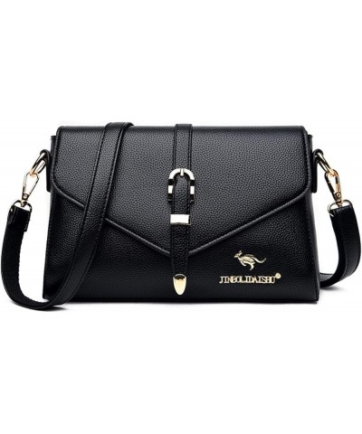 Ladies Soft Leather Shoulder Bags Luxury Handbags Ladies Bags Designer Handbags Ladies 2021 Black $31.70 Shoulder Bags