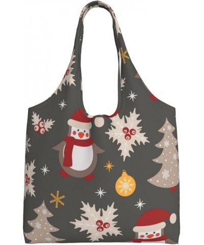 Merry Christmas Single Shoulder Commuter Canvas Tote Bags For Women And Men 9 Merry Christmas $9.23 Totes