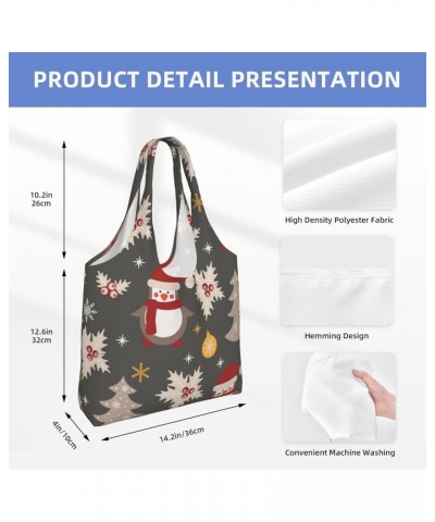 Merry Christmas Single Shoulder Commuter Canvas Tote Bags For Women And Men 9 Merry Christmas $9.23 Totes