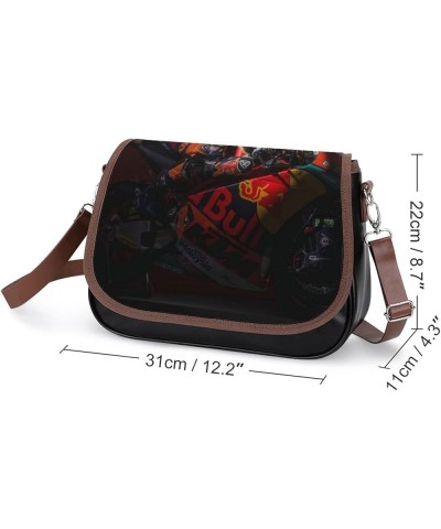 Printed Crossbody Bags Women City Leather Shoulder Bag Satchel Hobo Bags Trendy Seabed Colorful Fish Color11 $28.49 Hobo Bags