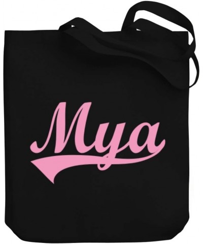 Mya Baseball Style Canvas Tote Bag 10.5" x 16" x 4 $18.00 Totes