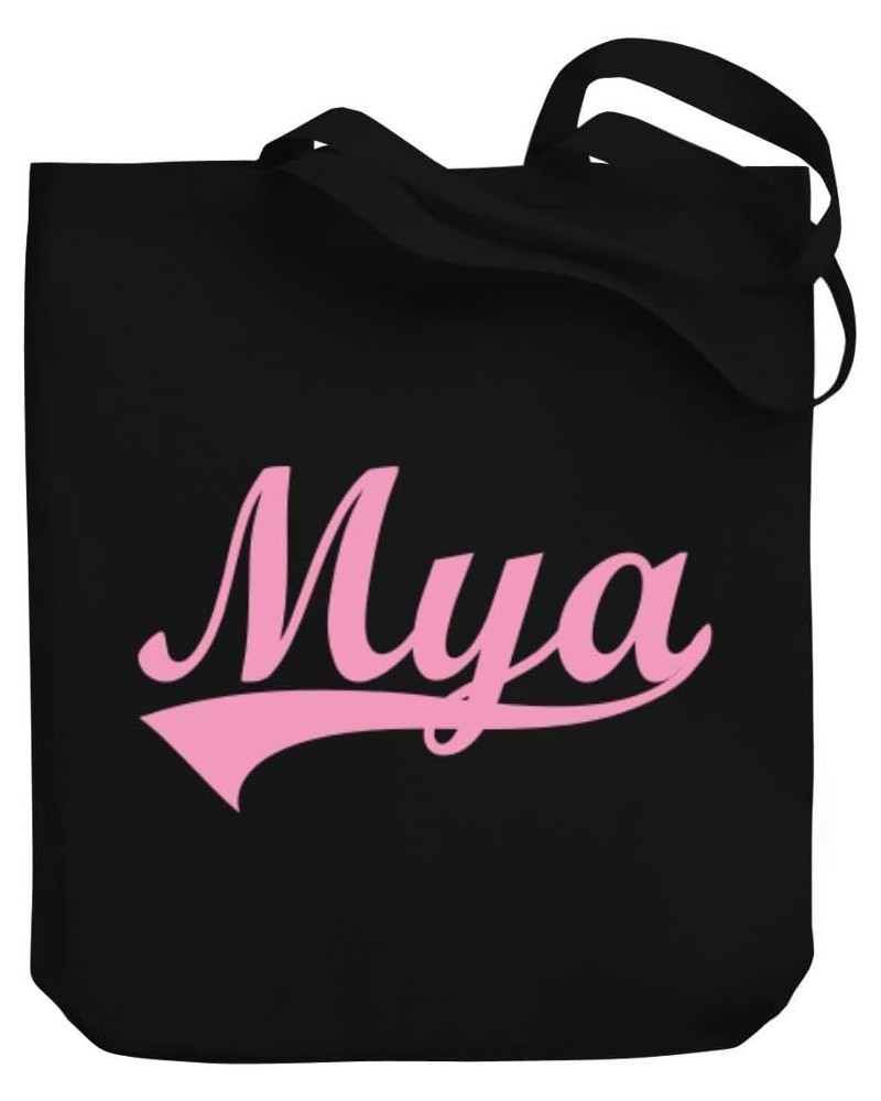 Mya Baseball Style Canvas Tote Bag 10.5" x 16" x 4 $18.00 Totes