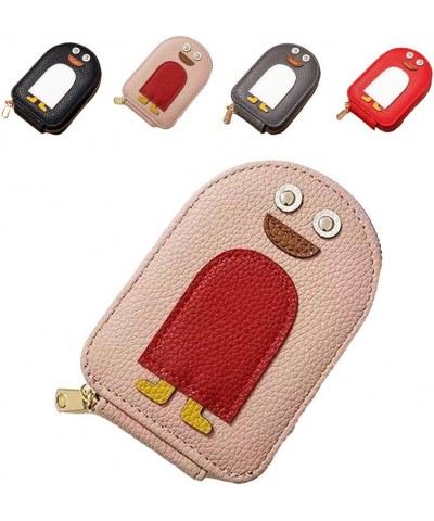 Cute Penguins Pu Credit Card Coin Wallet, Fashion Penguin Themed Leather Zipper Wallet, Women Girls Mini Cartoon Penguins Sma...