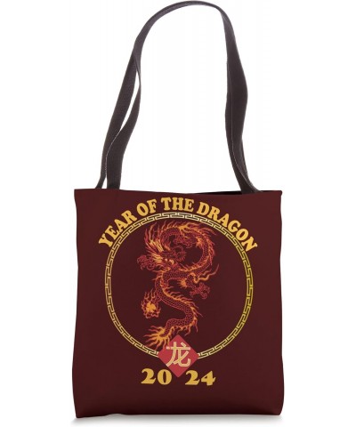 Happy Chinese New Year 2024 Year of the Dragon Zodiac Sign Tote Bag $13.50 Totes