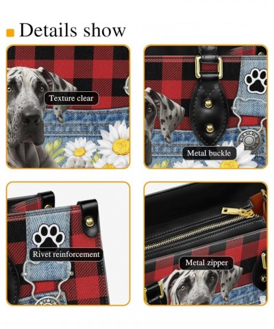 Personalized Great Dane Dog Handbags, Custom Name Dog Leather Bags, Purses, Shoulder Bag, Gift For Dog Mom Dog Lover Style 8 ...