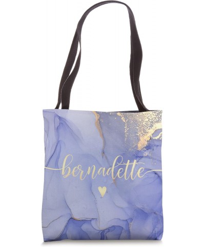 Bernadette Letter B Initial Cute Purple Personalized Tote Bag $13.92 Totes