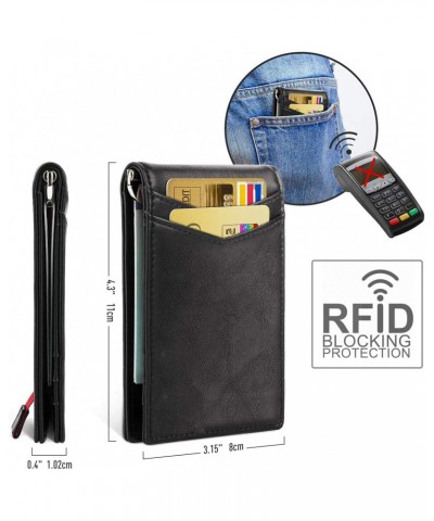 for State of Florida Flag Black PU Leather Slim RFID Resistant Bi-fold Men Wallet $17.79 Wallets