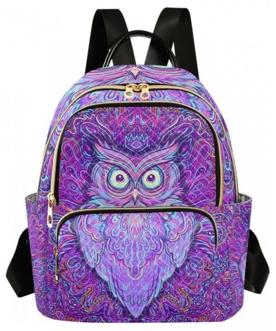 Small Backpack for Women Travel Bag Cute Abstract Owl Daypack Purse Fashion Shoulder Bag Rucksack Small B819 $12.48 Backpacks