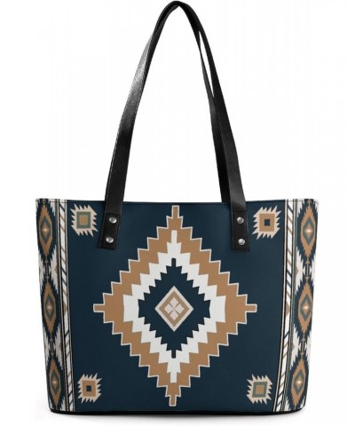 Southwestern Native American Aztec Navajo Indian Women Tote Bags Top Handle Satchel Handbags Faux Leather Tassel Shoulder Pur...