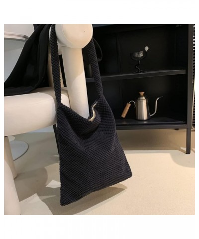 Fashion Women Handbags Simple Female Tote Bag Large Capacity Portable Soft Casual Solid Color for Weekend Vacation Black $7.0...