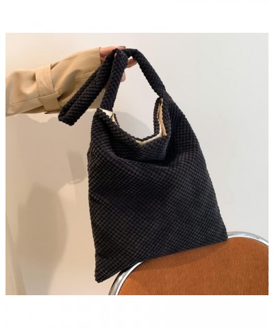 Fashion Women Handbags Simple Female Tote Bag Large Capacity Portable Soft Casual Solid Color for Weekend Vacation Black $7.0...