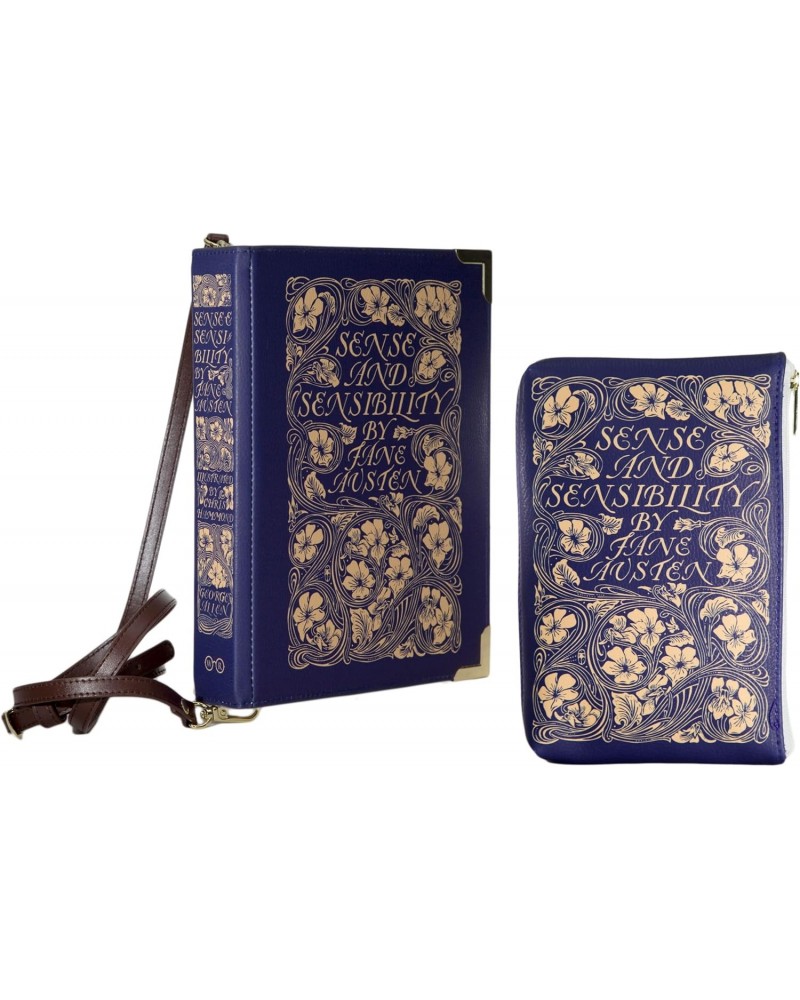 Sense and Sensibility Large Book Themed Handbag and Clutch Purse Bundle $38.48 Clutches