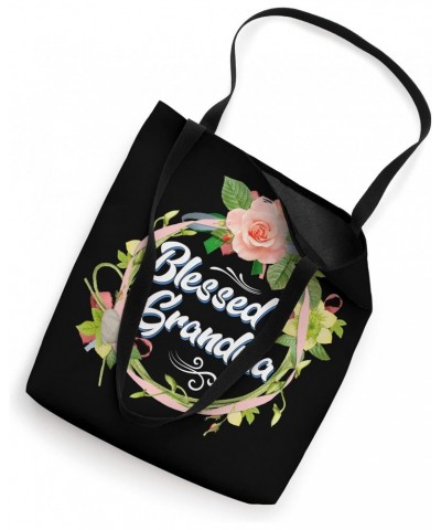 Blessed Grandma Tee With Floral, Grandma Decoration Tote Bag $11.18 Totes