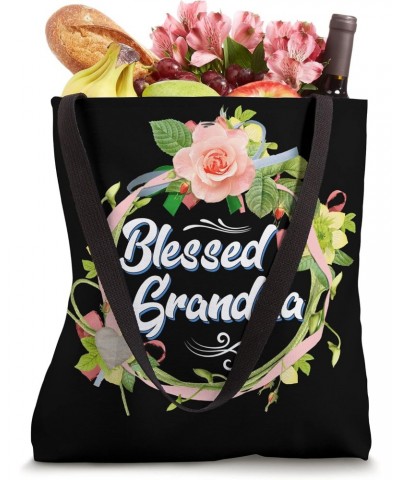 Blessed Grandma Tee With Floral, Grandma Decoration Tote Bag $11.18 Totes