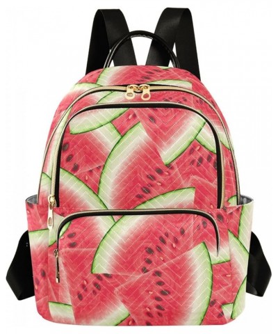 Summer Red Watermelon Women Backpack Purse Shoulder Bag Color Medium $18.80 Backpacks